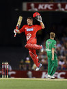 Aaron Finch smacked an unbeaten 111, Melbourne Renegades v Melbourne Stars, BBL, Docklands Stadium, Melbourne, December 7, 2012