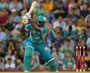 Thisara Perera blitzed 22 off 8 balls, Brisbane Heat v Hobart Hurricanes, BBL, Brisbane, December 9, 2012
