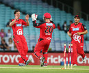 Spinner Aaron O'Brien picked up three wickets in a tidy spell, Sydney Thunder v Melbourne Renegades, BBL 2012-13, Sydney, December 14, 2012