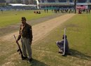 A security guard at Green Park, India v Sri Lanka, 2nd Test, Kanpur, November 22, 2009 A security guard at Green Park, India v Sri Lanka, 2nd Test, Kanpur, November 22, 2009