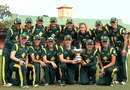 The Australia Women's team with the Rose Bowl, Australia v New Zealand, 4th Women's ODI, North Sydney Oval, Sydney, December 19, 2012