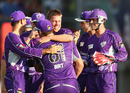 Xavier Doherty claimed a hat-trick, Hobart Hurricanes v Sydney Thunder, Big Bash League, Hobart, December 23, 2012
