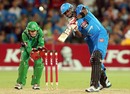 Kieron Pollard hits over the top, Adelaide Strikers v Melbourne Stars, Big Bash League, Adelaide, December 27, 2012