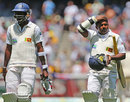 Shaminda Eranga and Rangana Herath after Sri Lanka's defeat, Australia v Sri Lanka, 2nd Test, Melbourne, 3rd day, December 28, 2012
