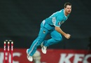 Daniel Christian bowls during his five-wicket spell, Sydney Thunder v Brisbane Heat, Big Bash League, Sydney, December 28, 2012