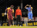 Tino Best bowls during his spell of 4 for 26, Barbados v Leeward Islands, Caribbean T20, Port of Spain, January 7, 2013