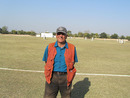 A fan from Sussex at the Ranji Trophy quarter-final between Saurashtra and Karnataka, Saurashtra v Karnataka, quarter-final, Ranji Trophy 2012-13, Rajkot, 5th day, January 10, 2013