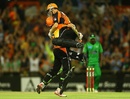 Michael Hussey and Adam Voges celebrate victory, Perth Scorchers v Melbourne Stars, BBL semi-final, Perth, January 16, 2013
