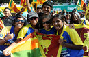 Sri Lanka supporters revel in their team's success, Australia v Sri Lanka, 3rd ODI, Brisbane, January 18, 2013