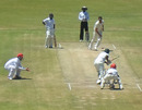 Graeme Cremer took five wickets in Mashonaland Eagles' second innings, Mid West Rhinos v Mashonaland Eagles, Logan Cup 2012-13, Kwekwe, 3rd day, January 24, 2013