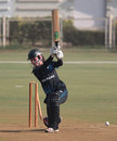 Natalie Dodd loses her leg stump, India v New Zealand, Women's World Cup warm-up, Mumbai, January 28, 2013