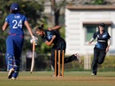 Suzie Bates runs out Jenny Gunn to complete New Zealand's victory, England v New Zealand, Women's World Cup warm-up, Mumbai, January 29, 2012