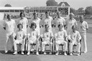 The England squad for the first Test (back row, l-r) Clive Radley, Geoff Miller, Ian Botham, Mike Hendrick, Phil Edmonds, David Gower, Barry Wood; (front row, l-r) Graham Roope, Bob Willis, Mike Brearley, Chris Old, Bob Taylor, England v Pakistan, 1st Test, Leeds, June 6, 1978