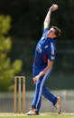 Craig Overton at the top of his run-up, Victoria v England Lions, tour match, Junction Oval, Melbourne, February 7, 2013