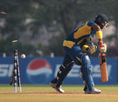 Chamari Atapattu was bowled for a duck, New Zealand v Sri Lanka, Women's World Cup 2013, Super Six, Mumbai, February 8, 2013