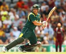 Aaron Finch plays one behind point, Australia v West Indies, 4th ODI, Sydney, February 8, 2013
