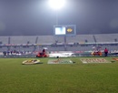 The semi-final was washed out and postponed to the next day, Chittagong Kings v Sylhet Royals, BPL, Mirpur, February 17, 2013