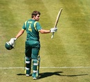 Joe Burns reaches his century, Australia A v England Lions, Hobart, February 18, 2013