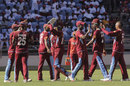 West Indies celebrate a wicket on their way to a comprehensive win, West Indies v Zimbabwe, 1st ODI, Grenada, February 22, 2013