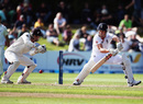 Nick Compton dabs one past the keeper, New Zealand v England, 1st Test, Dunedin, 5th day, March 10, 2013