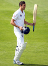 Steven Finn walks back after batting for nearly five hours, New Zealand v England, 1st Test, Dunedin, 5th day, March 10, 2013