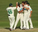 Luke Butterworth took four wickets in Tasmania's big win, Queensland v Tasmania, Sheffield Shield 2012-13, Brisbane, 4th day, March 10, 2013
