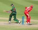 Ragheb Aga plays a shot behind square, Canada v Kenya, 2nd T20I, Dubai, March 16, 2013