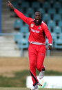 Kevon Cooper celebrates a wicket, Trinidad & Tobago v Combined Campuses and Colleges, Regional Super50, Port of Spain, March 21, 2013
