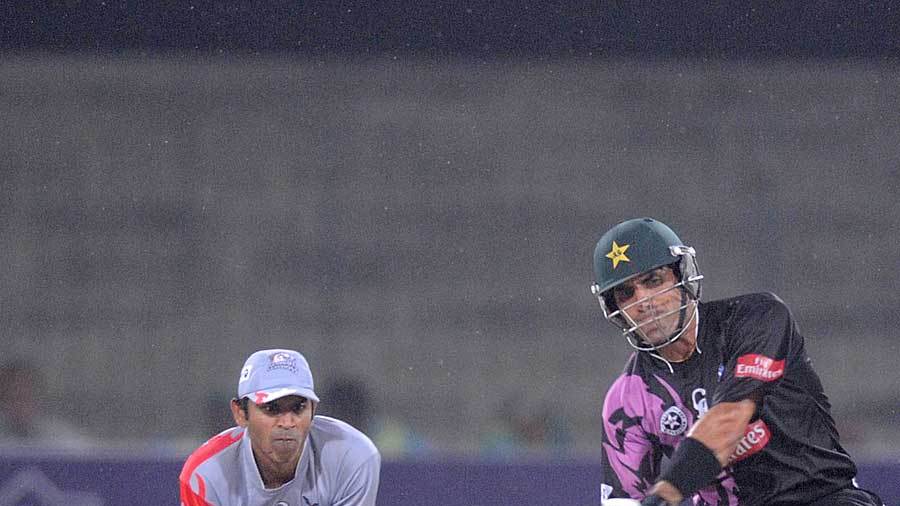 Misbah-ul-Haq goes after one Misbah-ul-Haq goes after one