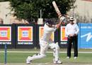 Tom Cooper drives during his century, Namibia v Netherlands, ICC Intercontinental Cup, Windhoek, 4th day, April 14, 2013