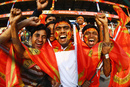 Royal Challengers Bangalore fans cheer for their team, Royal Challengers Bangalore v Rajasthan Royals, IPL, Bangalore, March 18, 2010