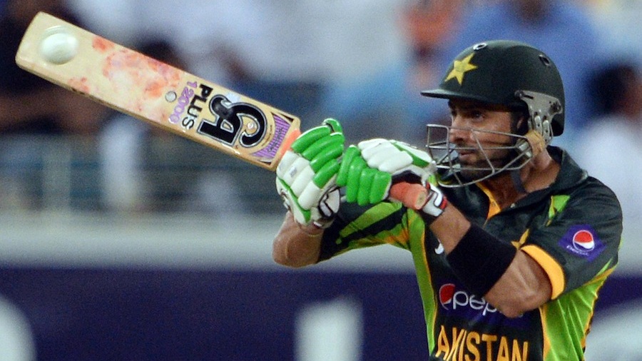 Shoaib Malik puts one away on the off side Shoaib Malik puts one away on the off side