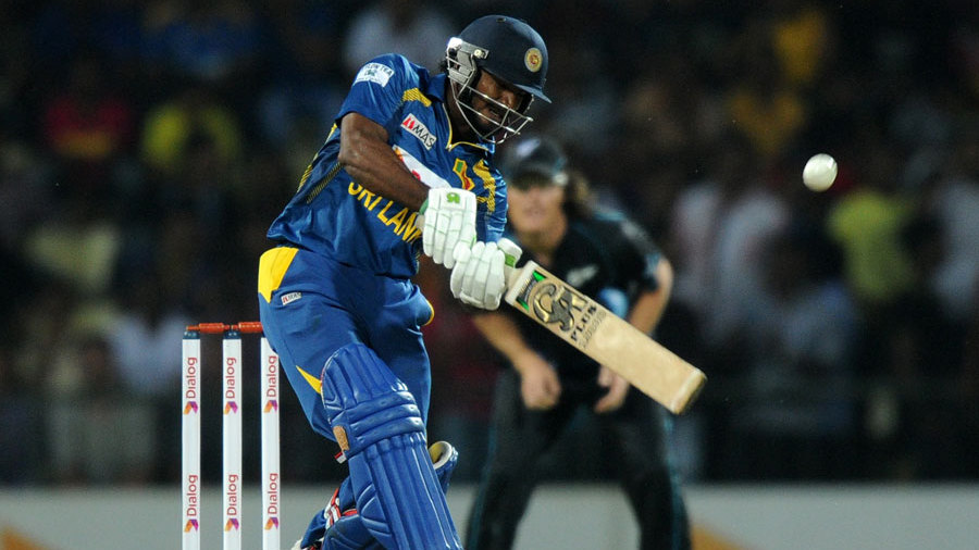 Kusal Perera hits over the top Kusal Perera hits over the top