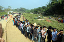 Crowds queue up to enter the Sylhet Stadium, Victory Day T20 Cup, Abahani Limited v UCB-BCB Eleven, Sylhet, December 22, 2013 Crowds queue up to enter the Sylhet Stadium, Victory Day T20 Cup, Abahani Limited v UCB-BCB Eleven, Sylhet, December 22, 2013