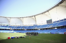 Australia gather for a chat during a training session, Dubai, October 20, 2014 Australia gather for a chat during a training session, Dubai, October 20, 2014
