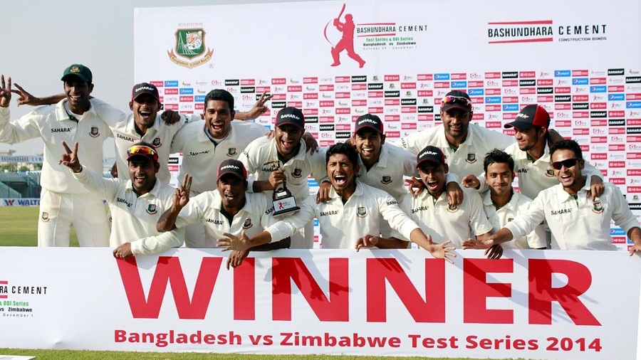 The victorious Bangladesh team after completing a 3-0 whitewash The victorious Bangladesh team after completing a 3-0 whitewash