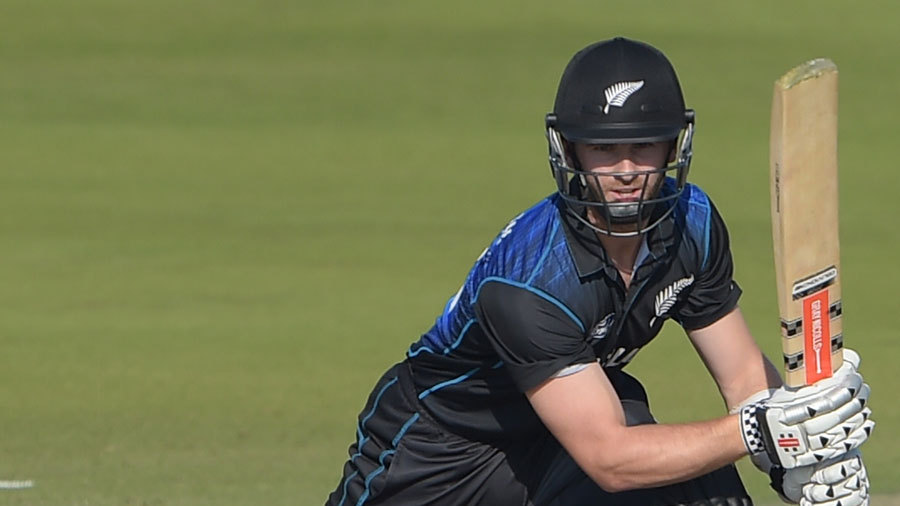 Kane Williamson targets the off side Kane Williamson targets the off side