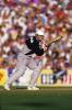 New Zealand batsman Jeff Wilson eases a delivery into the off side. 5th ODI: New Zealand v Australia at Eden Park, Auckland, 28 March 1993.