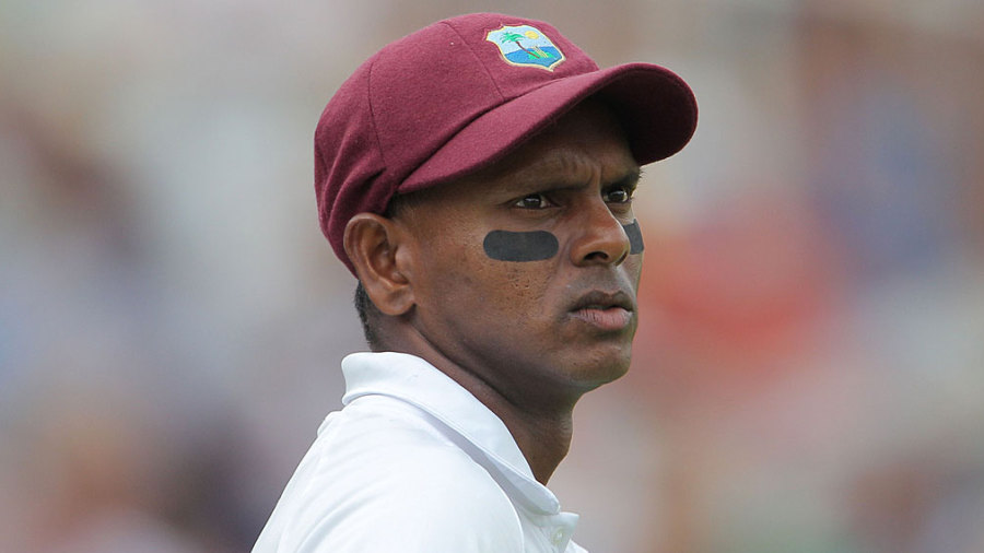 Shivnarine Chanderpaul in thought Shivnarine Chanderpaul in thought