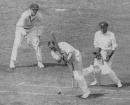 Herbert Sutcliffe on the attack on his way to 161, England v Australia, The Oval, August 16, 1930