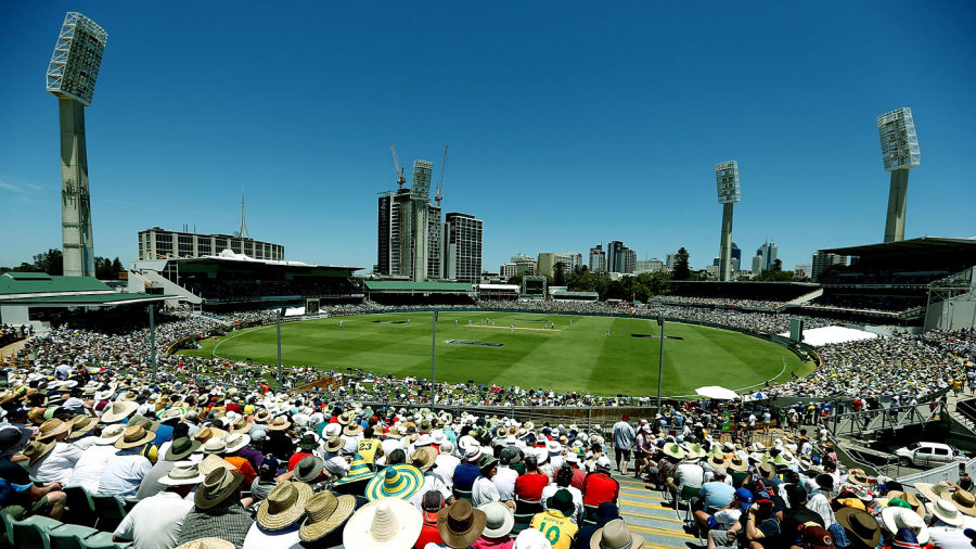 Spectators enjoy a day out at the WACA Spectators enjoy a day out at the WACA