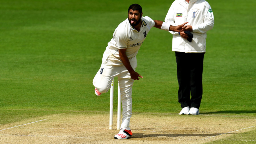 Jeetan Patel bowls Jeetan Patel bowls