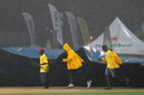 Rain abandoned the match at the Kensington Oval, Barbados Tridents v Jamaica Tallawahs, CPL 2016, Bridgetown, July 11, 2016 Rain abandoned the match at the Kensington Oval, Barbados Tridents v Jamaica Tallawahs, CPL 2016, Bridgetown, July 11, 2016