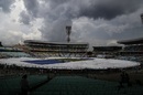 Rain stopped play half an hour before tea, India v New Zealand, 2nd Test, Kolkata, 2nd day, October 1, 2016 Rain stopped play half an hour before tea, India v New Zealand, 2nd Test, Kolkata, 2nd day, October 1, 2016