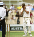 Phil Tufnell can't hide his dismay after another appeal is turned down. Australia v England, 3rd Test, Sydney, January 8, 1991