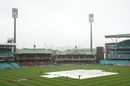 Rain delayed the start on the third day, Australia v Pakistan, 3rd Test, Sydney, 3rd day, January 5, 2017 Rain delayed the start on the third day, Australia v Pakistan, 3rd Test, Sydney, 3rd day, January 5, 2017