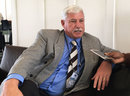Richard Hadlee talks to journalists at Hagley Oval, January 20, 2017