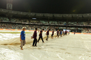Seasonal showers effected a 30-minute delay in start of play, Kolkata Knight Riders v Mumbai Indians, IPL 2017, Kolkata, May 13, 2017 Seasonal showers effected a 30-minute delay in start of play, Kolkata Knight Riders v Mumbai Indians, IPL 2017, Kolkata, May 13, 2017