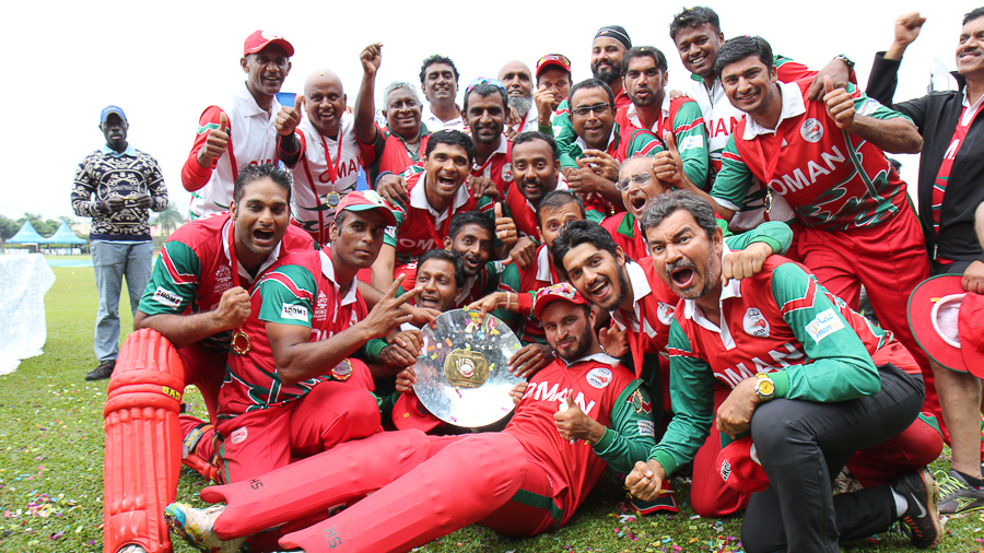 Oman celebrate after being crowned tournament champions Oman celebrate after being crowned tournament champions