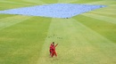Rashid Khan, Javed Ahmadi and Nasir Jamal walk around the outfield, West Indies v Afghanistan, 3rd ODI, St Lucia, June 14, 2017 Rashid Khan, Javed Ahmadi and Nasir Jamal walk around the outfield, West Indies v Afghanistan, 3rd ODI, St Lucia, June 14, 2017